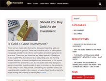Tablet Screenshot of goldforecaster.com